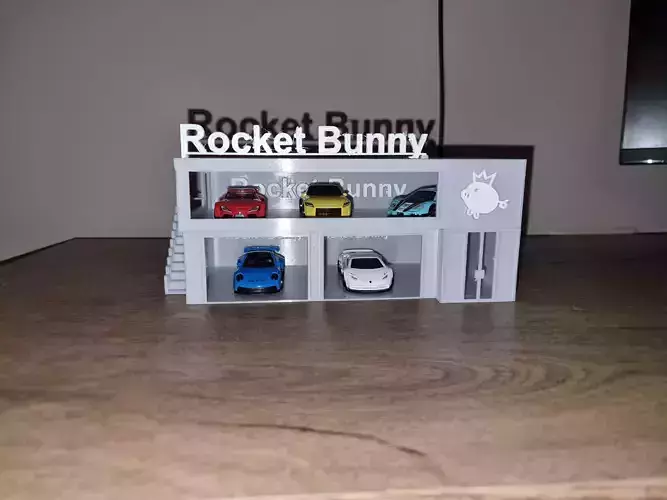 Rocket bunny diorama 1 64 3D print model