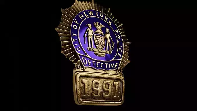 3D model New York police badge VR / AR / low-poly | CGTrader