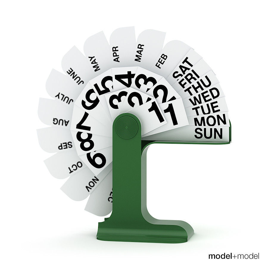 Danese Milano Timor perpetual calendar 3D model_1