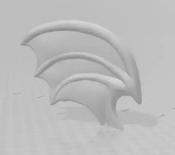 solo bat winged for your night creep helmets stl 3D model