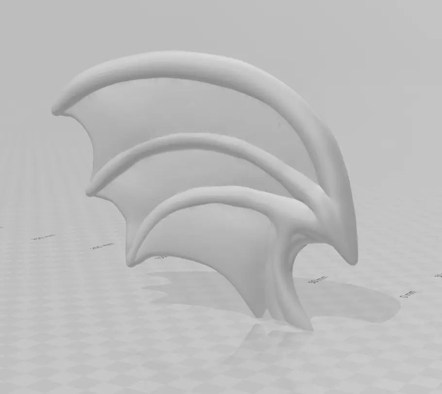 solo bat winged for your night creep helmets stl 3D model