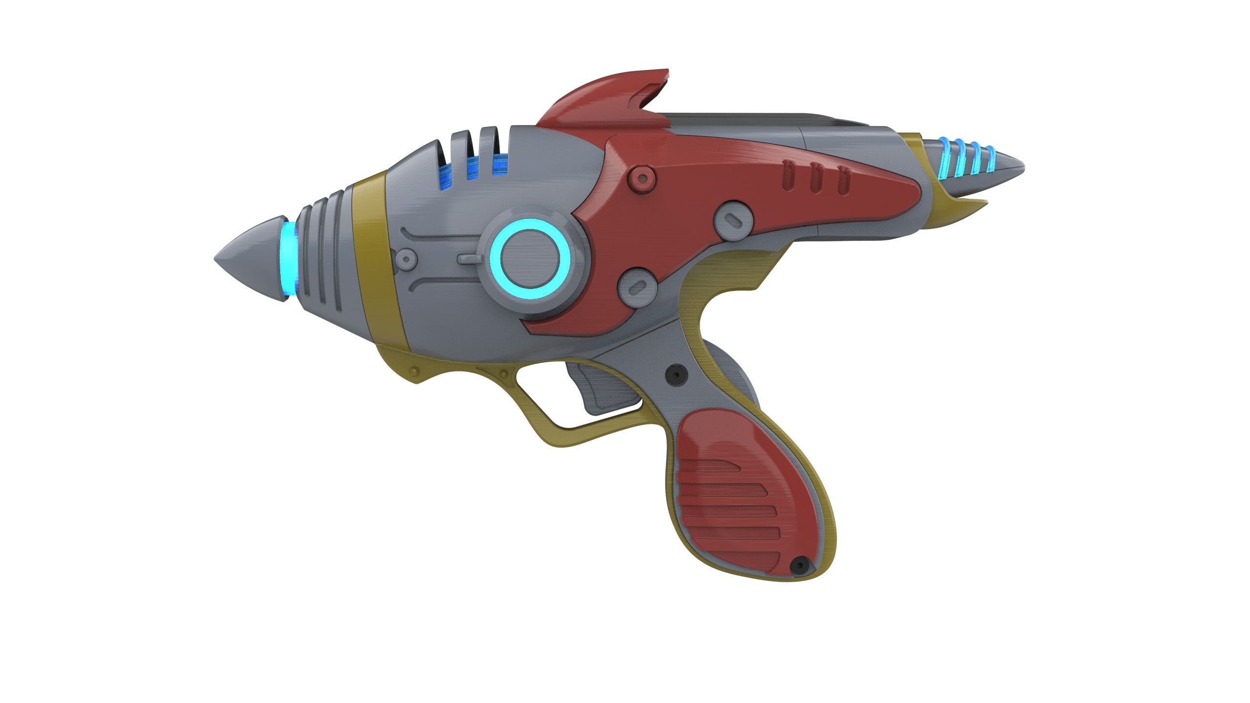 Alien Blaster - Fallout - Printable 3d model - STL files 3D print model_5