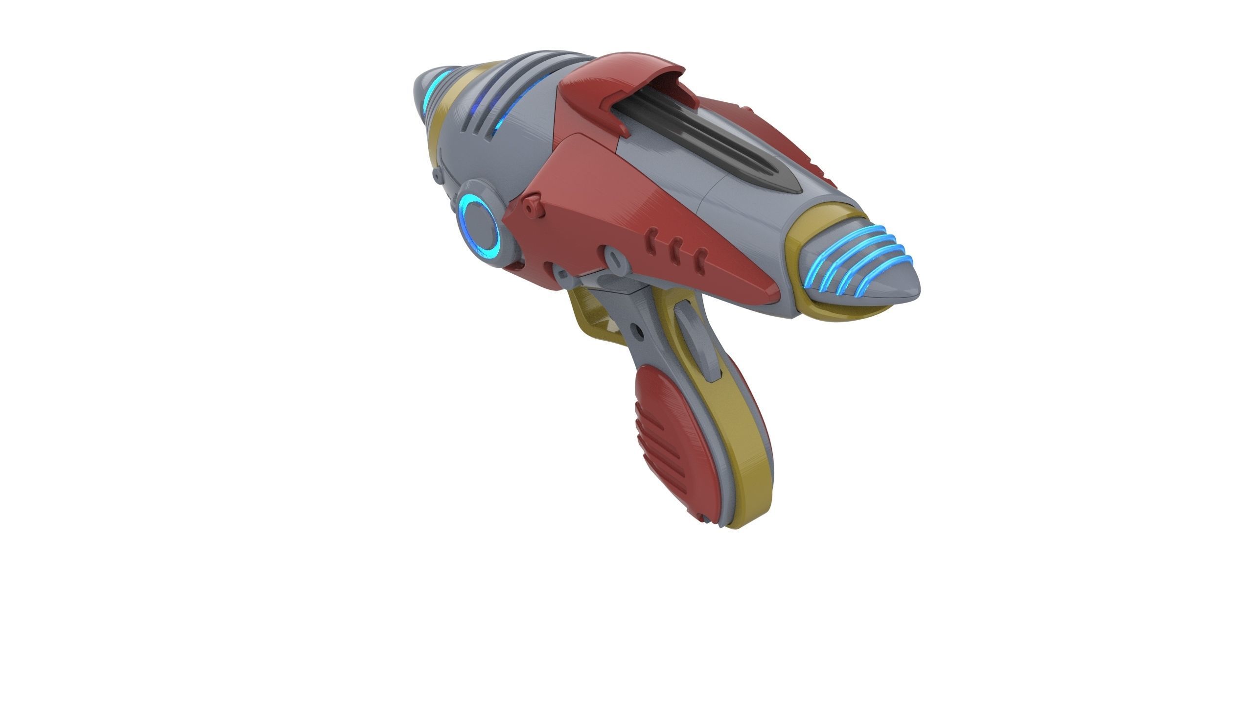 Alien Blaster - Fallout - Printable 3d model - STL files 3D print model_6