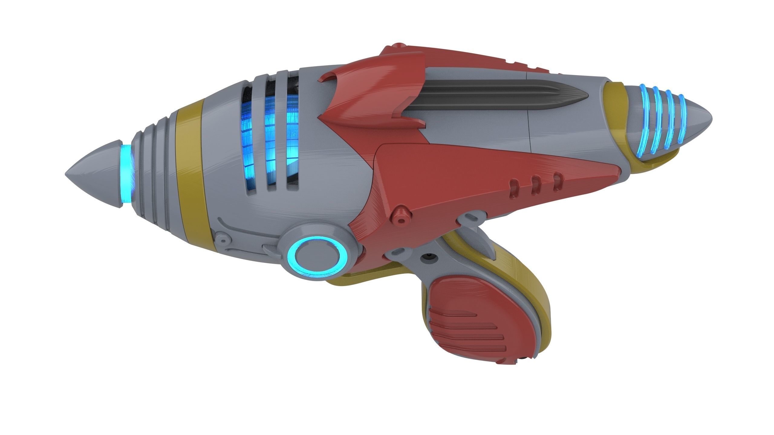 Alien Blaster - Fallout - Printable 3d model - STL files 3D print model_7