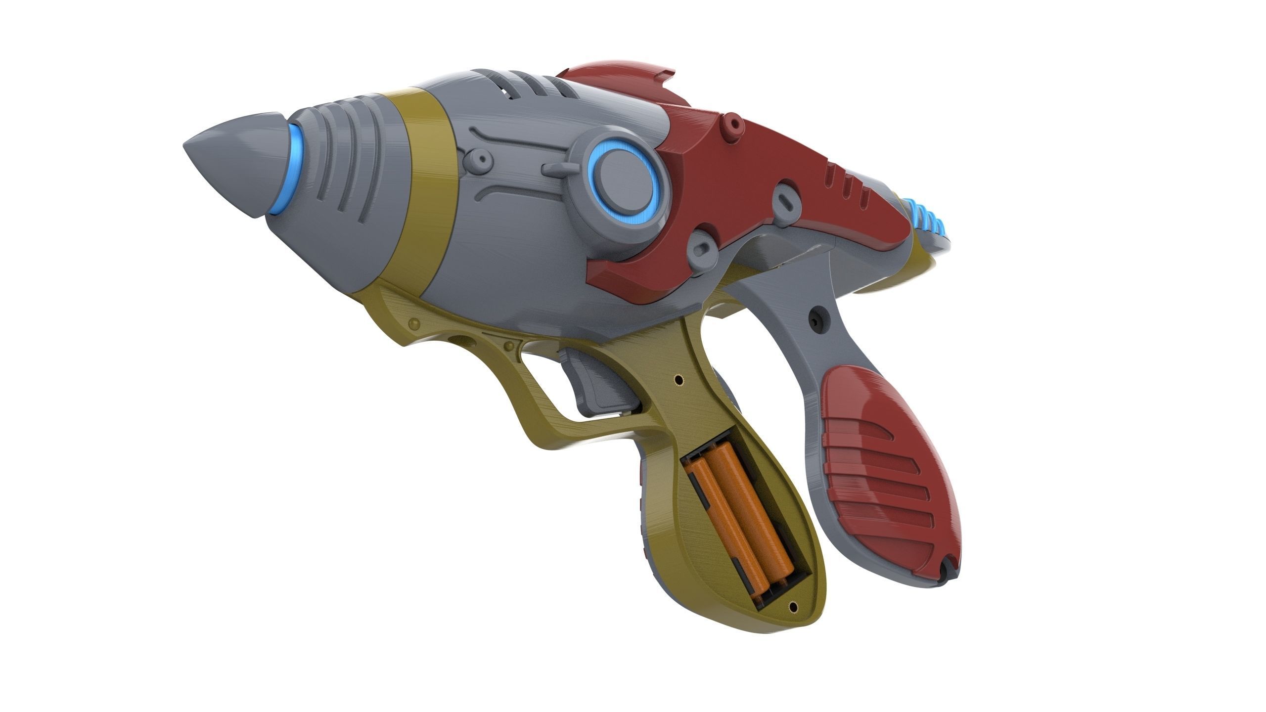 Alien Blaster - Fallout - Printable 3d model - STL files 3D print model_10