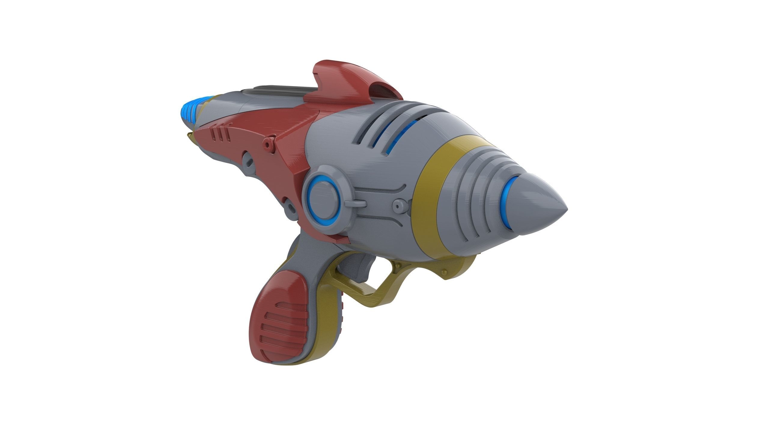 Alien Blaster - Fallout - Printable 3d model - STL files 3D print model_9