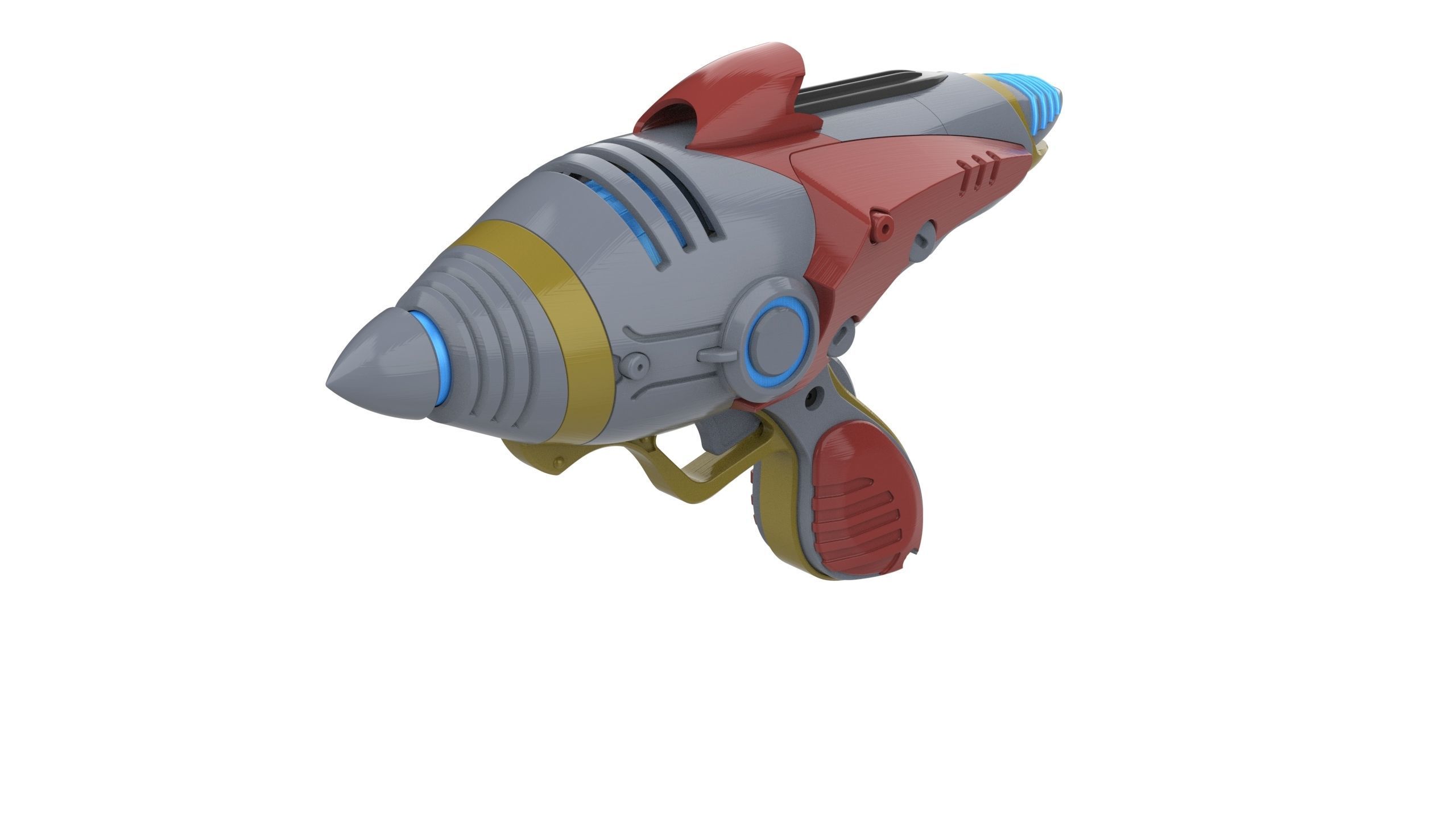 Alien Blaster - Fallout - Printable 3d model - STL files 3D print model_8