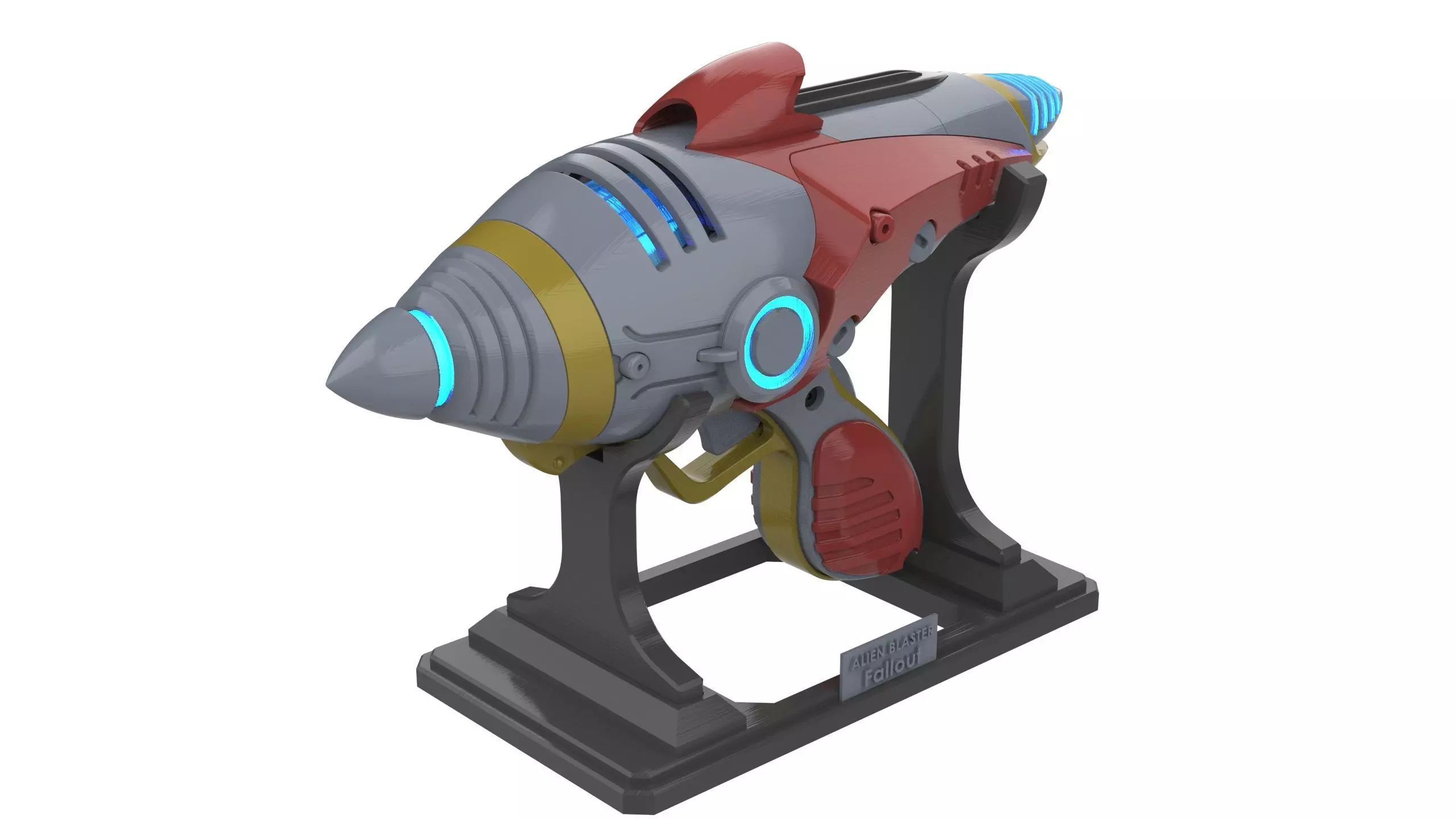 Alien Blaster - Fallout - Printable 3d model - STL files 3D print model_0