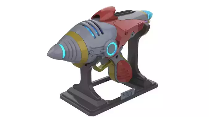 Alien Blaster - Fallout - Printable 3d model - STL files 3D print model Alien Blaster - Fallout - Printable 3d model - STL files 3D print model