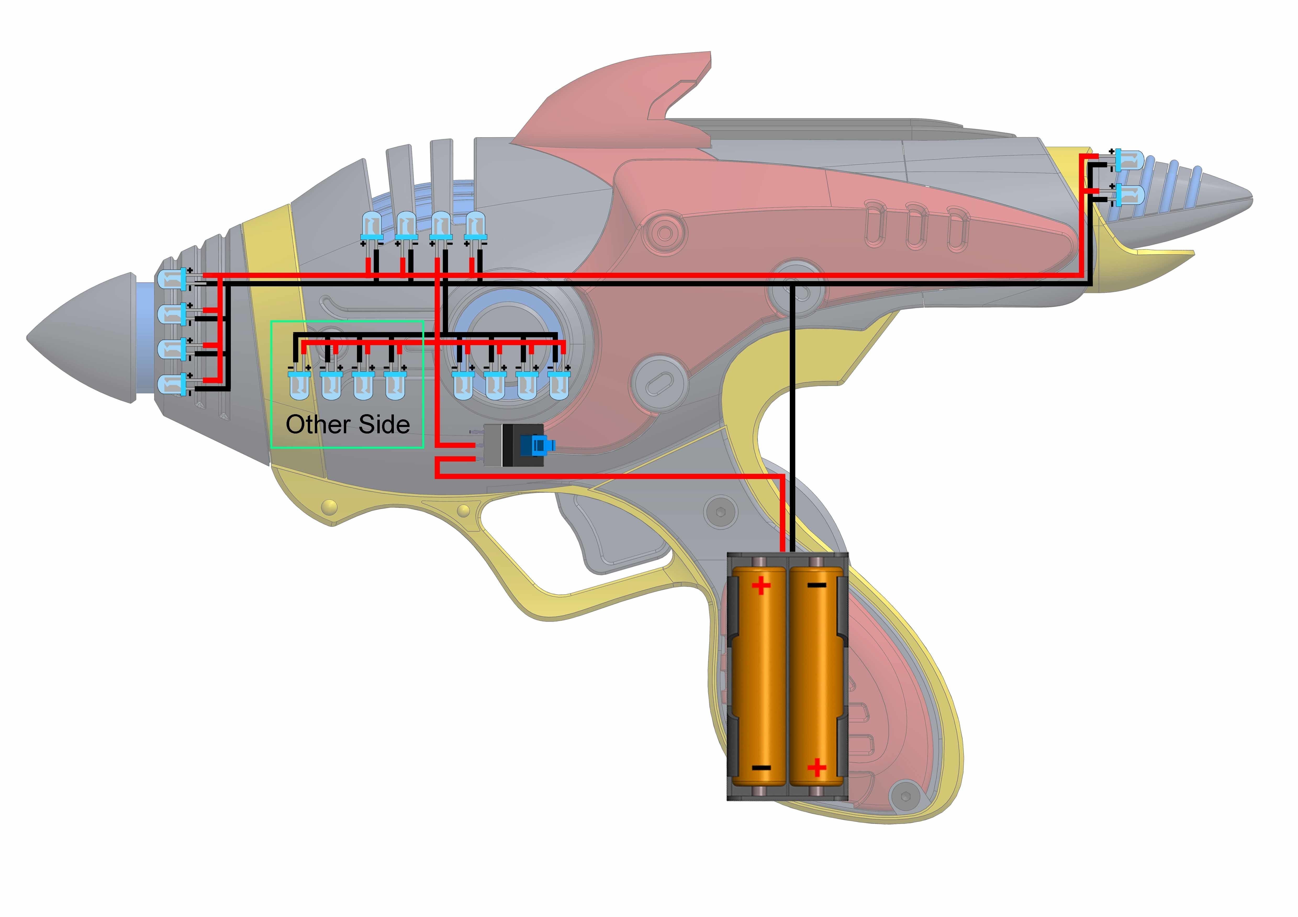Alien Blaster - Fallout - Printable 3d model - STL files 3D print model_19