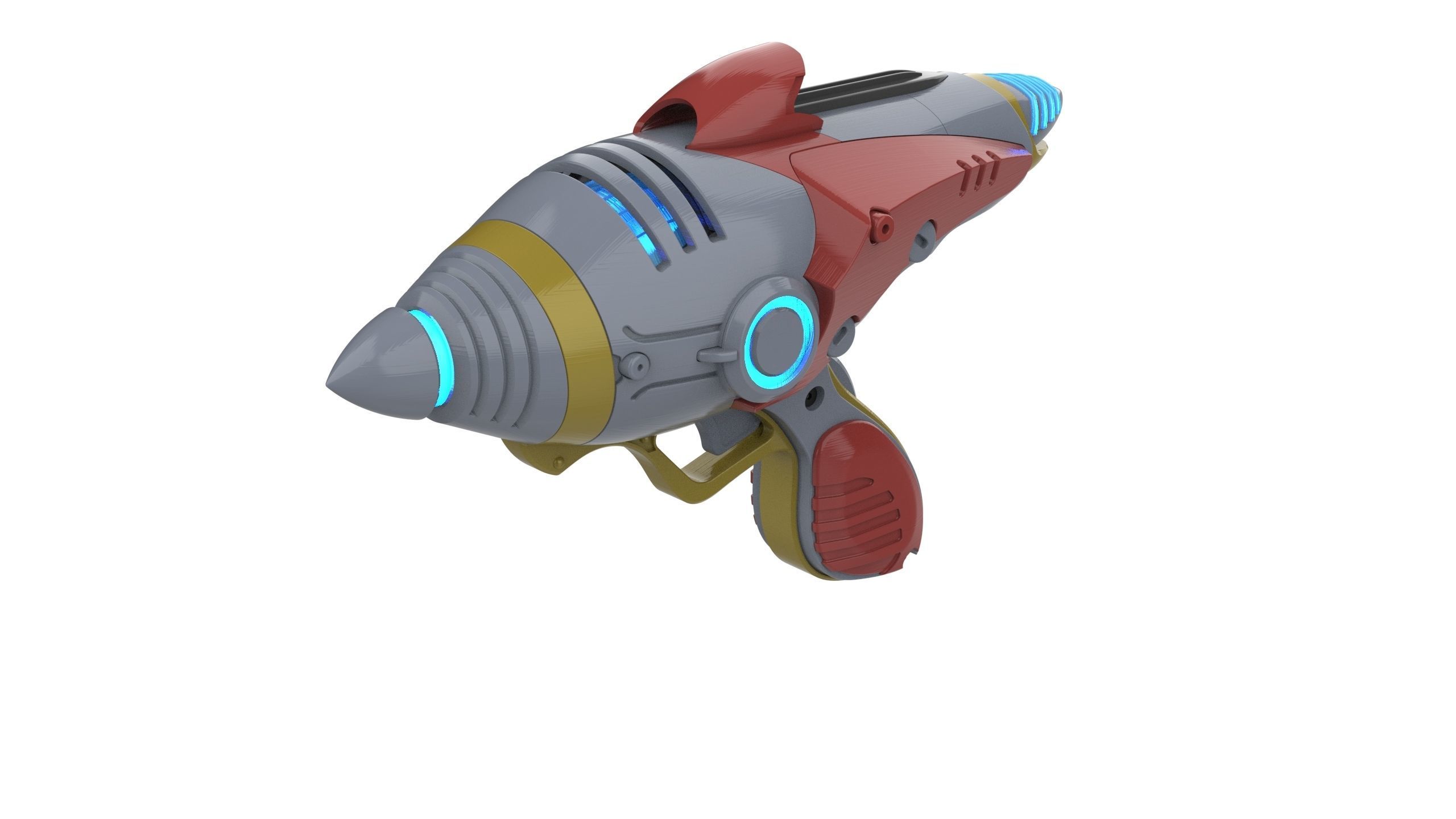 Alien Blaster - Fallout - Printable 3d model - STL files 3D print model_4