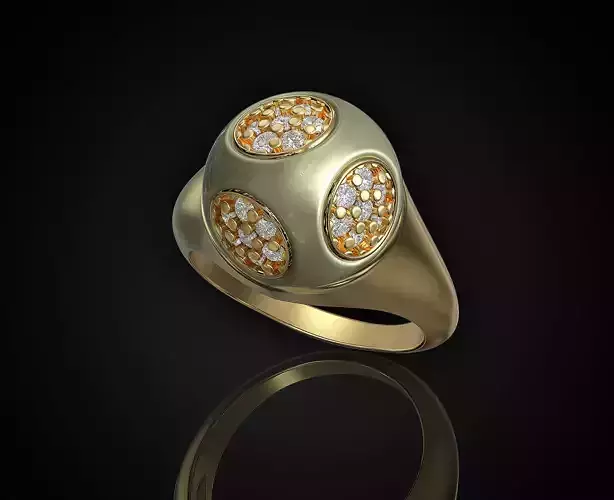 Half ball ring 3D print model