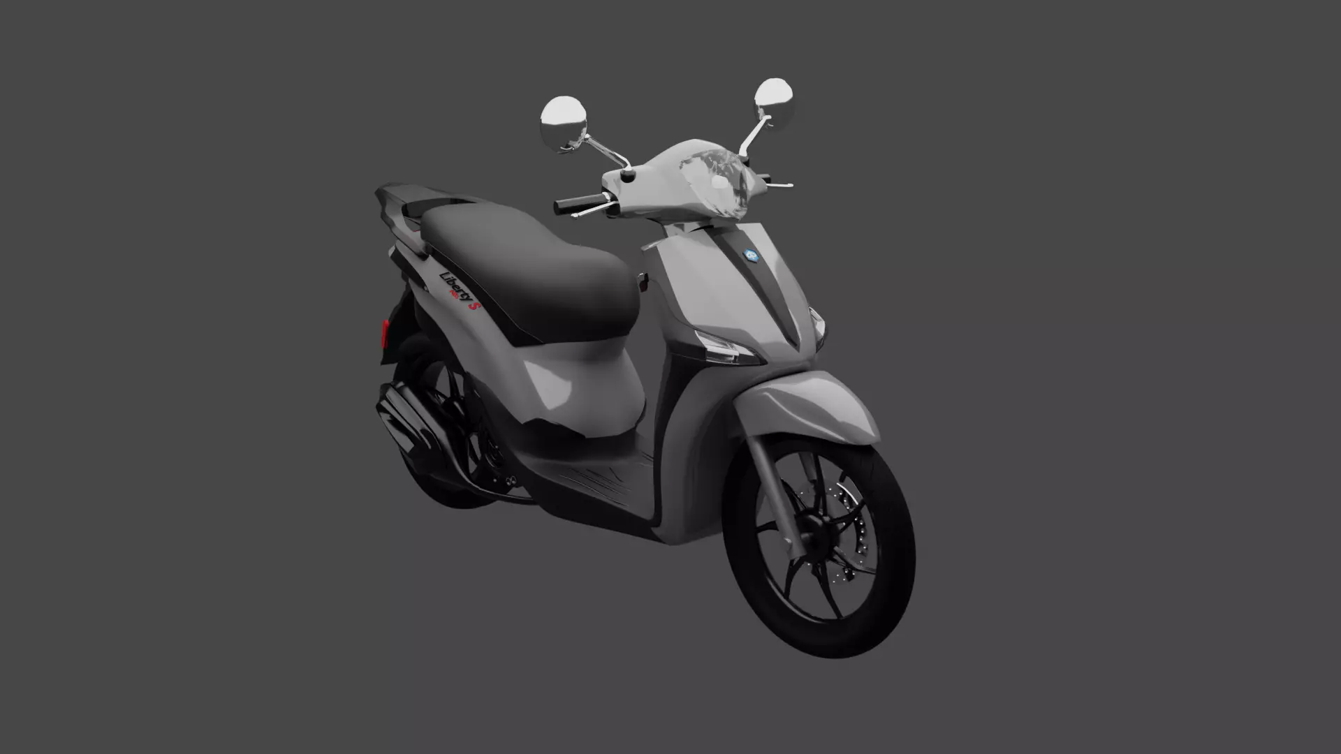 Piaggio Liberty S 125 ABS Low-poly 3D model