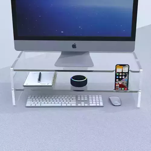 Clear Acrylic Computer Monitor Stand Holder