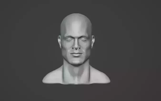 Man head 3D model