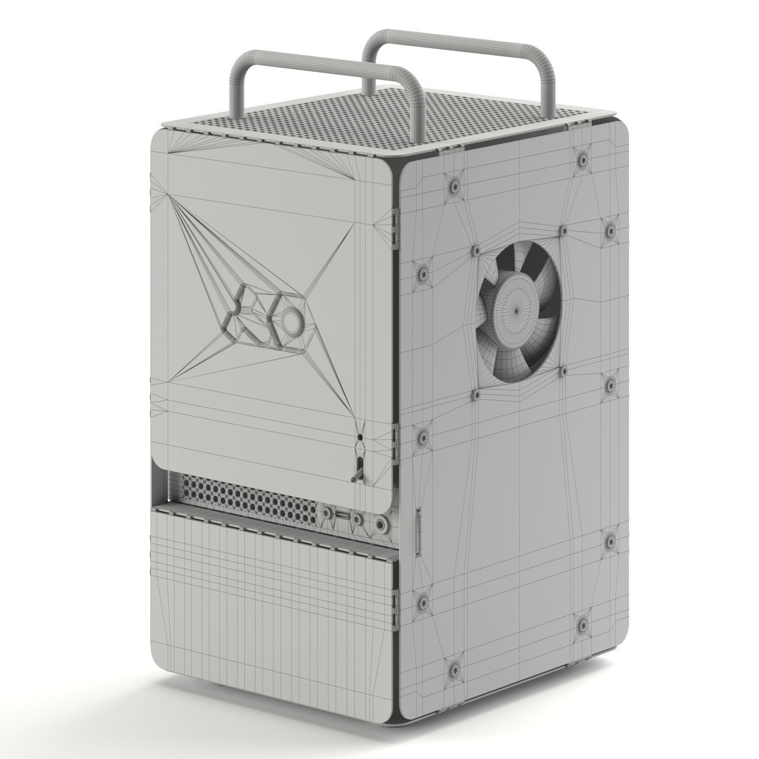 Simple mini-ITX pc case Computer-1 3D model_5