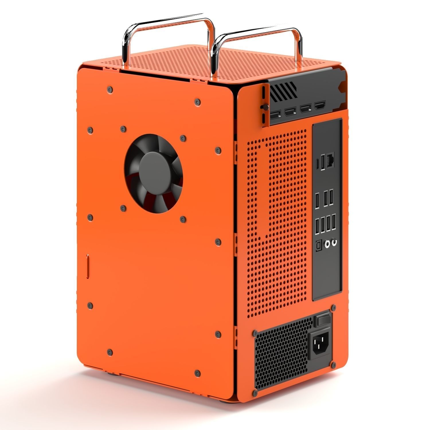 Simple mini-ITX pc case Computer-1 3D model_2