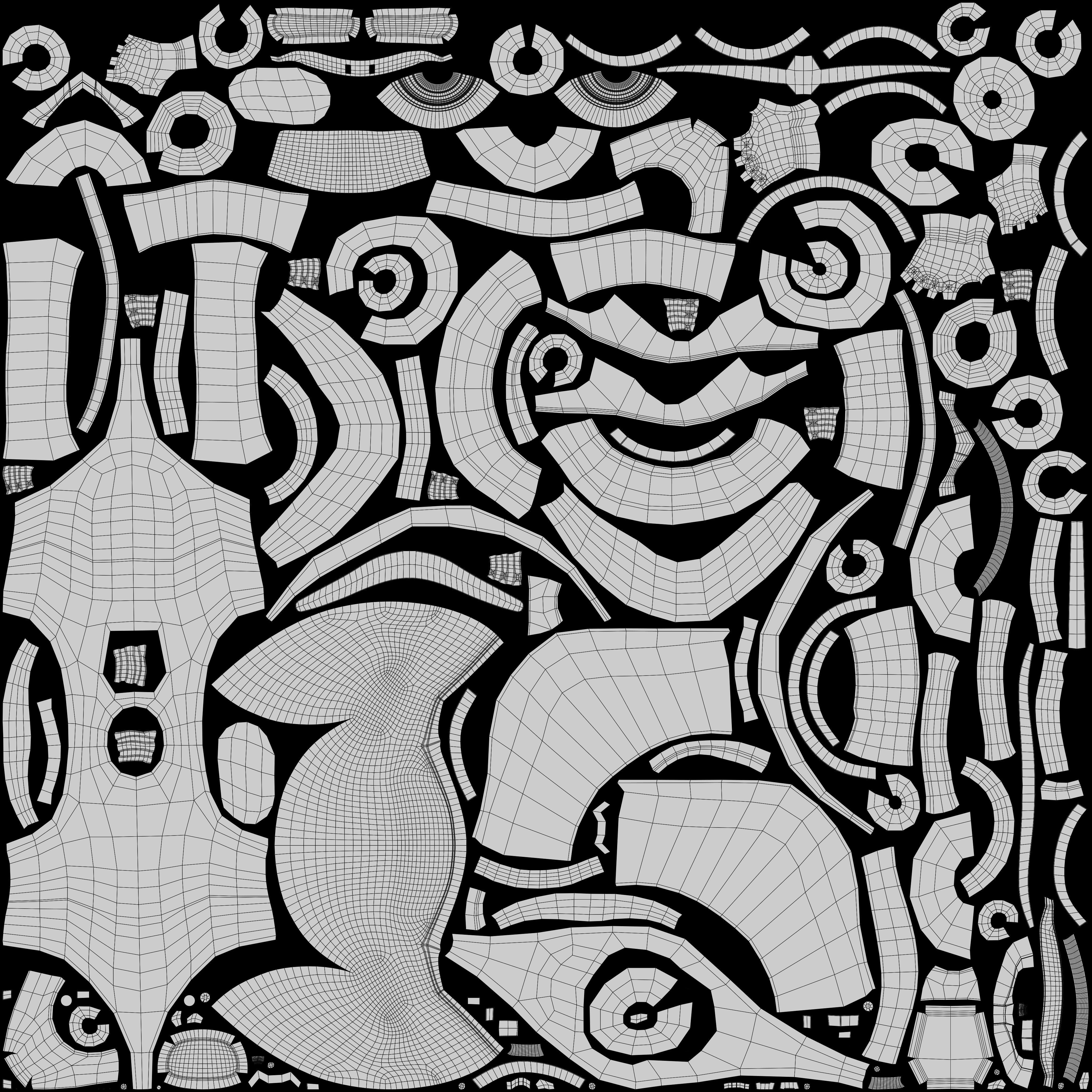 Astronaut Small Rigged Low-poly 3D model_19