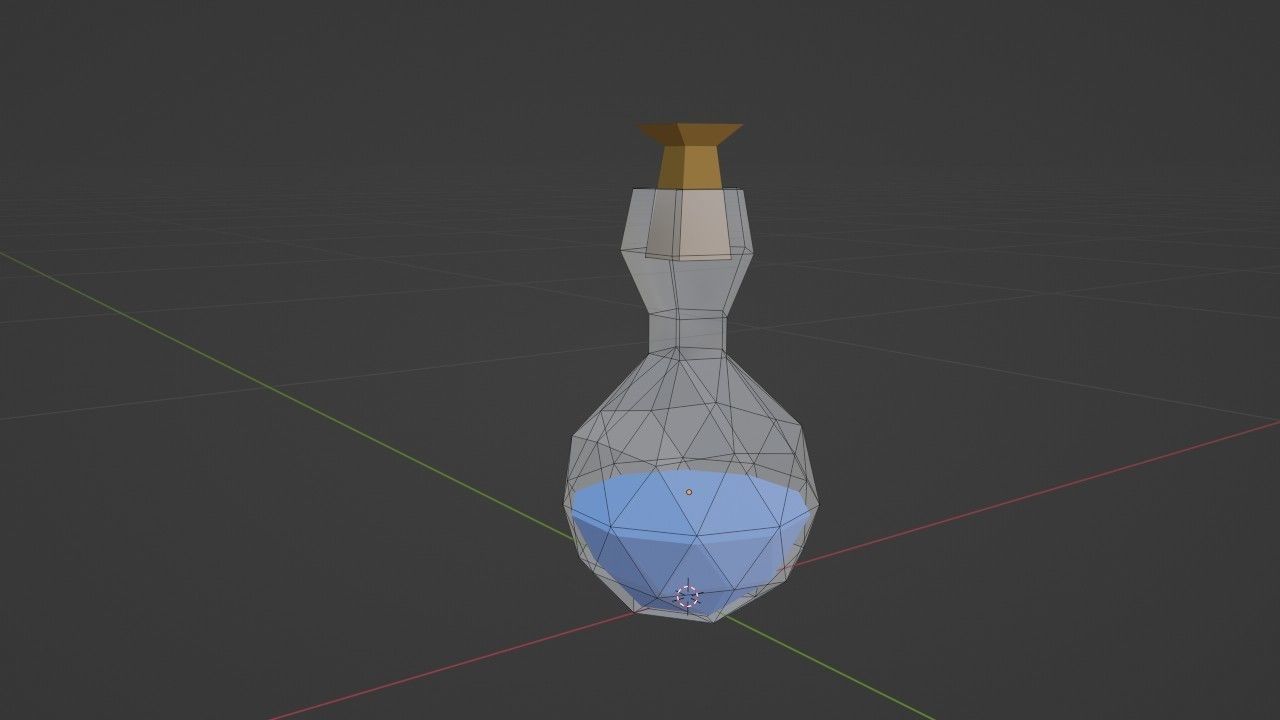 Potion low-poly stylized Free low-poly 3D model_1