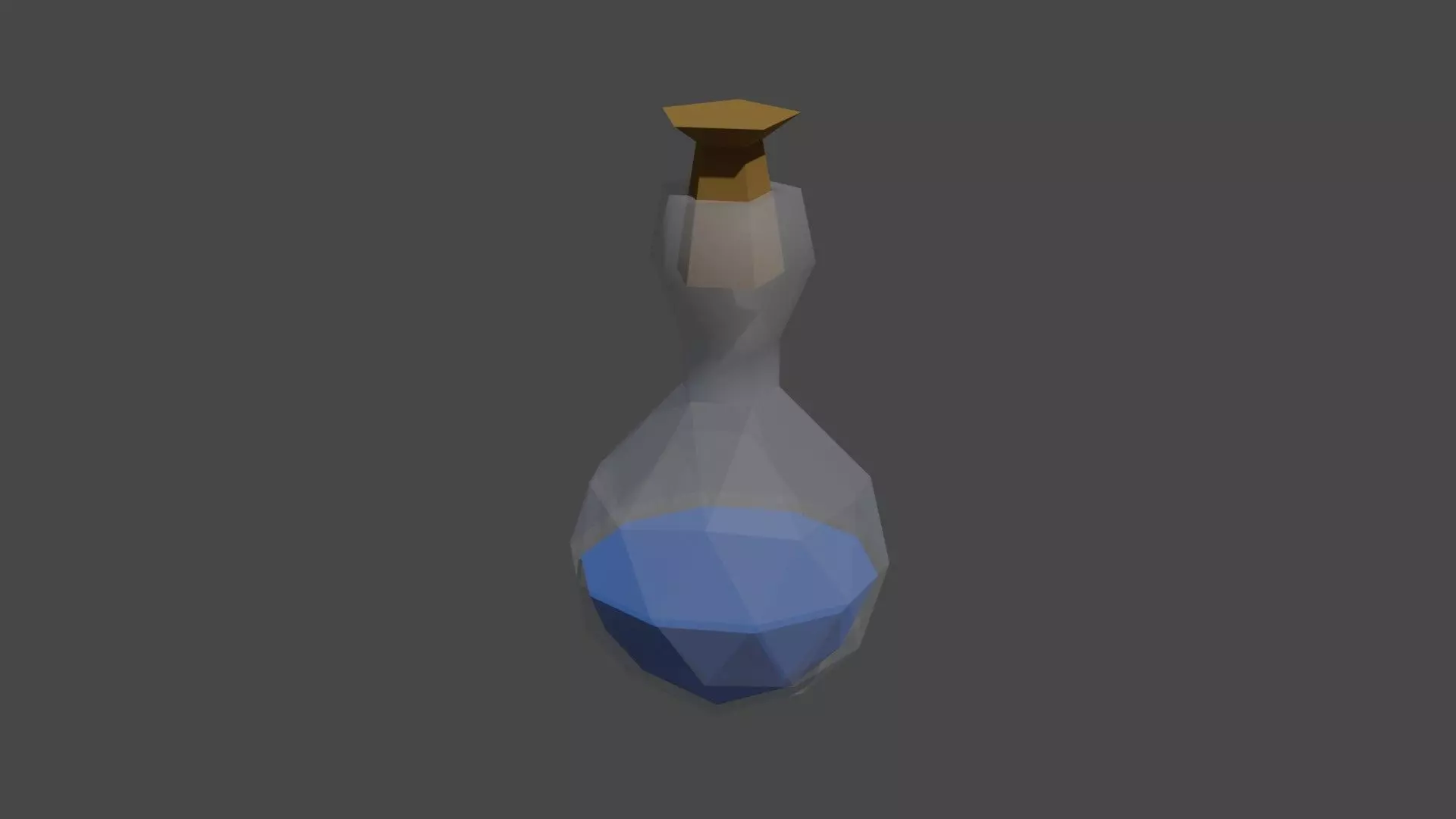 Potion low-poly stylized Free low-poly 3D model_0