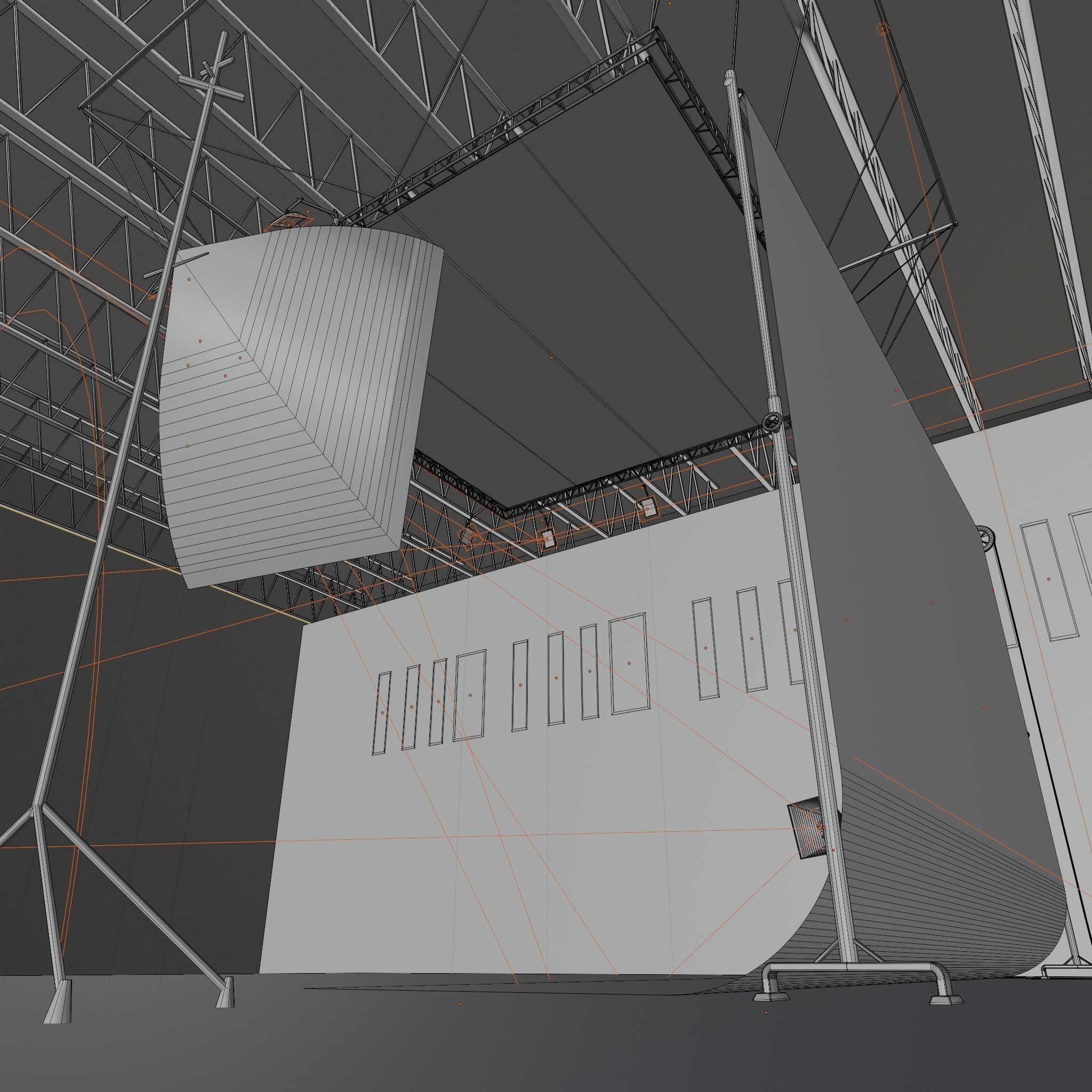 PHOTO STUDIO interior car studio model 3D model_15