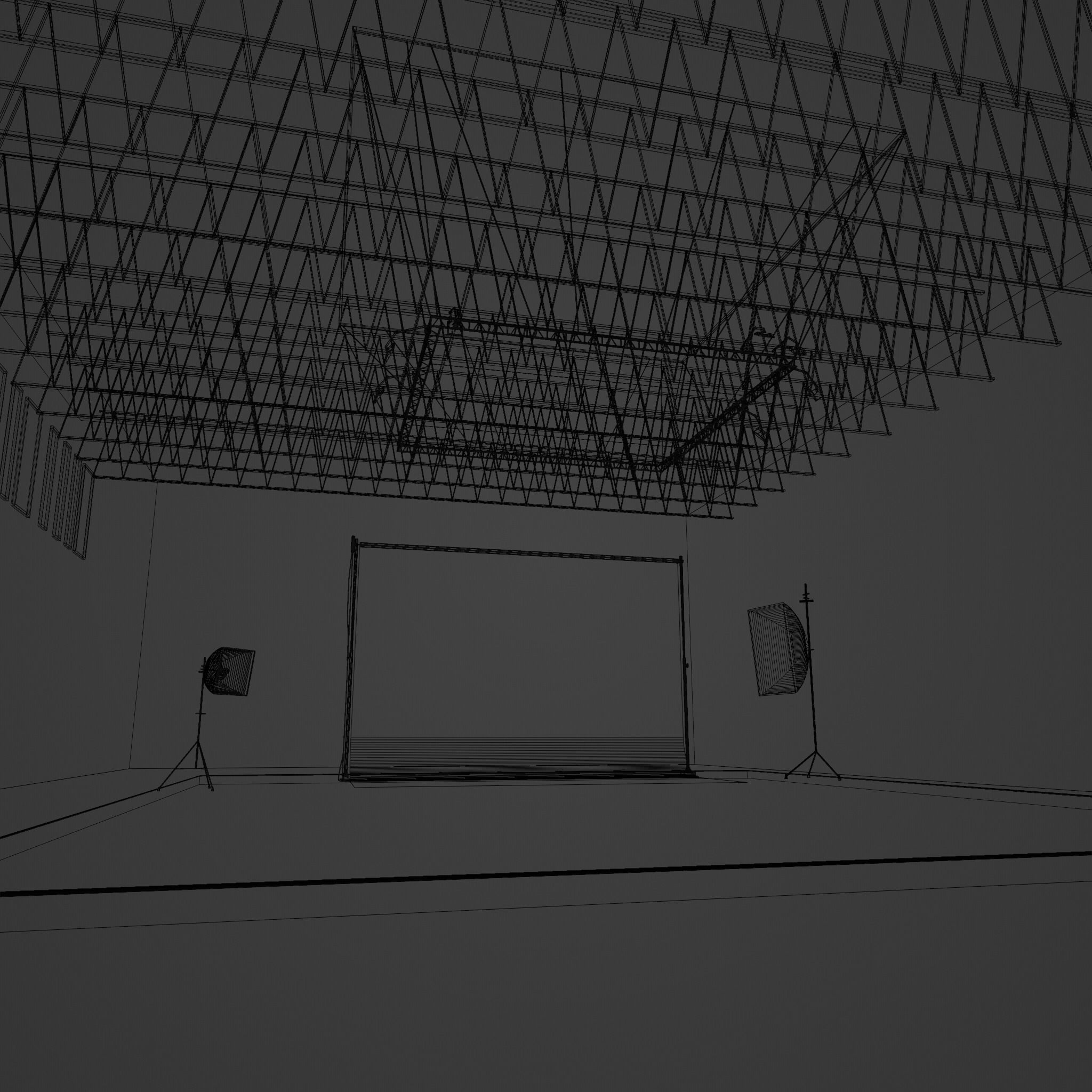 PHOTO STUDIO interior car studio model 3D model_9