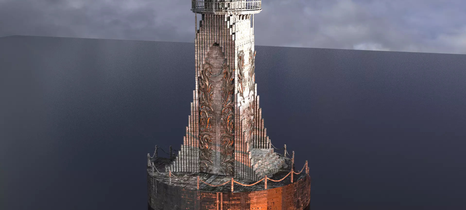 Elden Celtic Watchtower 3D model_0