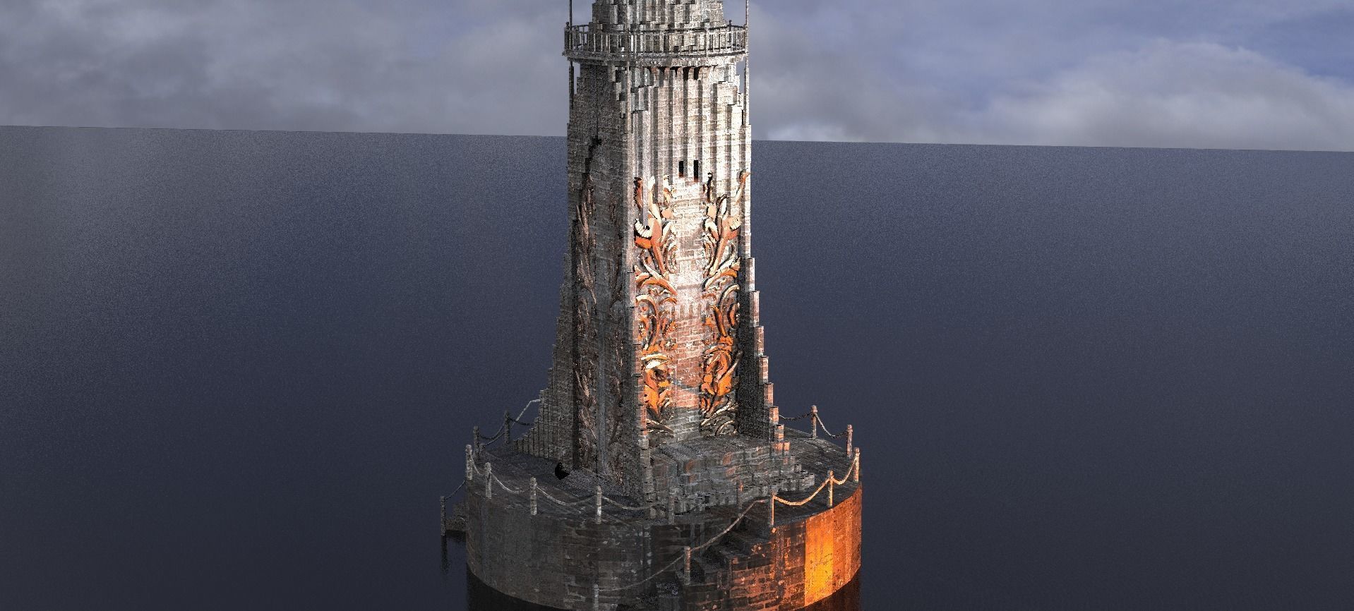 Elden Celtic Watchtower 3D model_2
