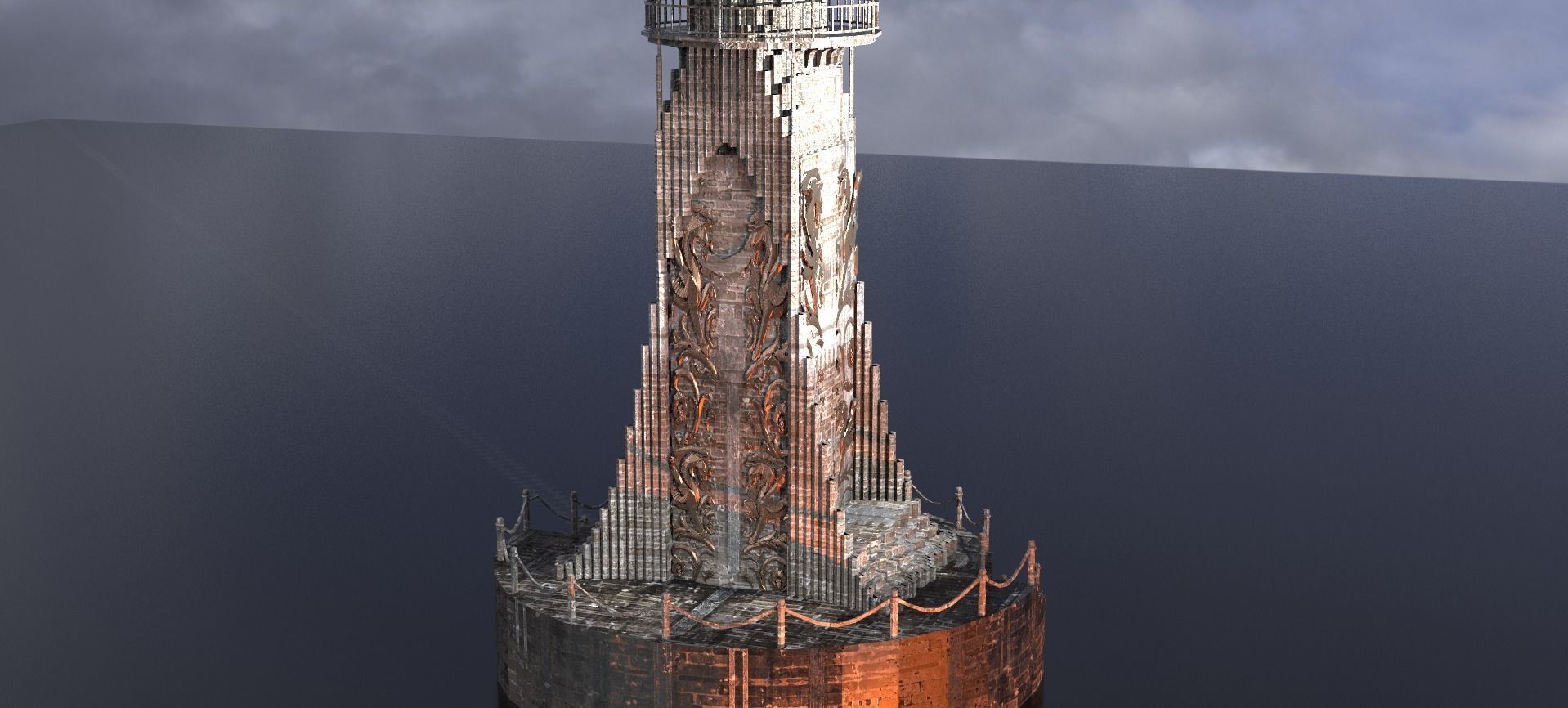 Elden Celtic Watchtower 3D model_1