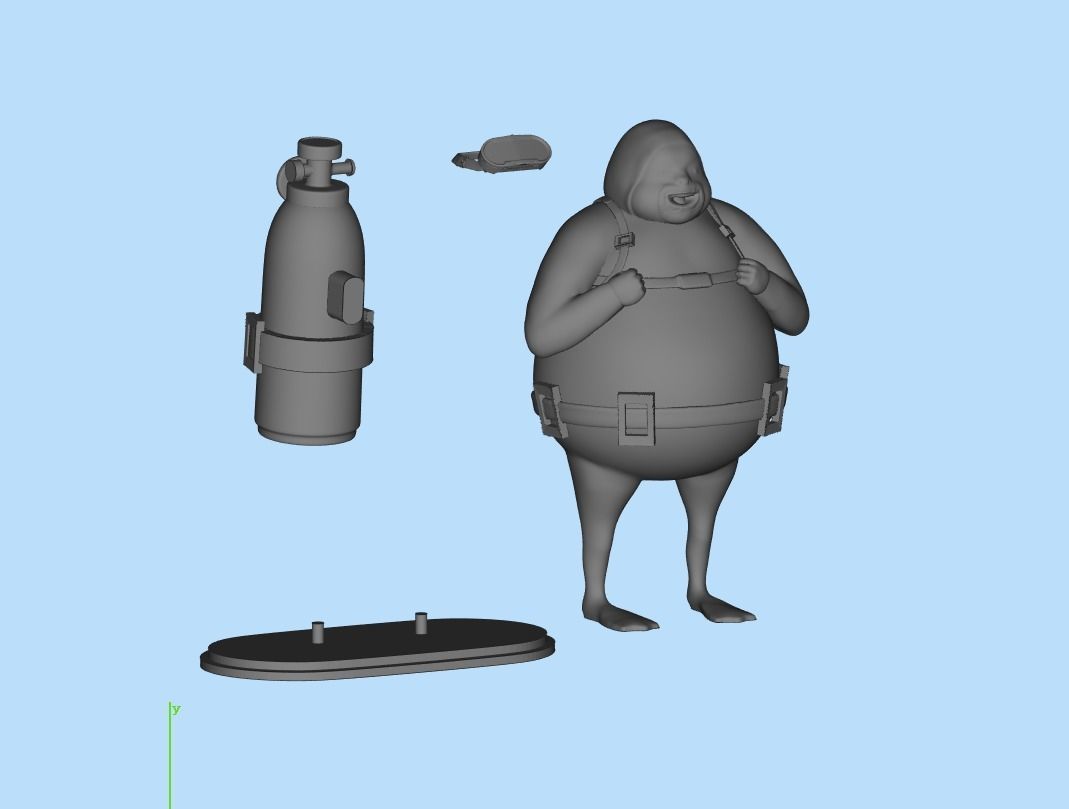 DAVE THE DIVER 3D print model_6