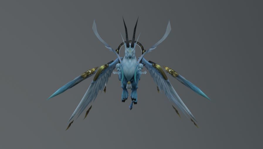 Goat Fantasy Low Poly Low-poly 3D model_5