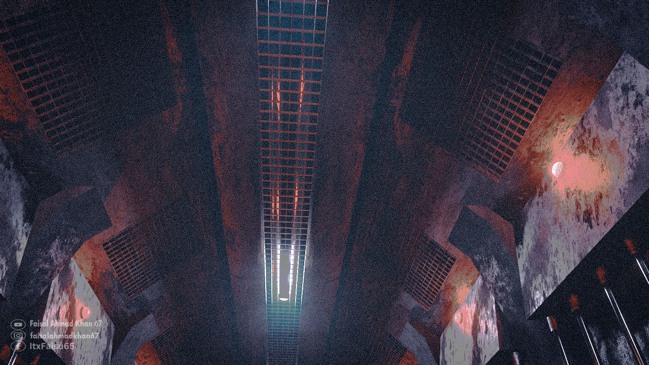 Sci-Fi Hallway 3D Model blender 3D model_6