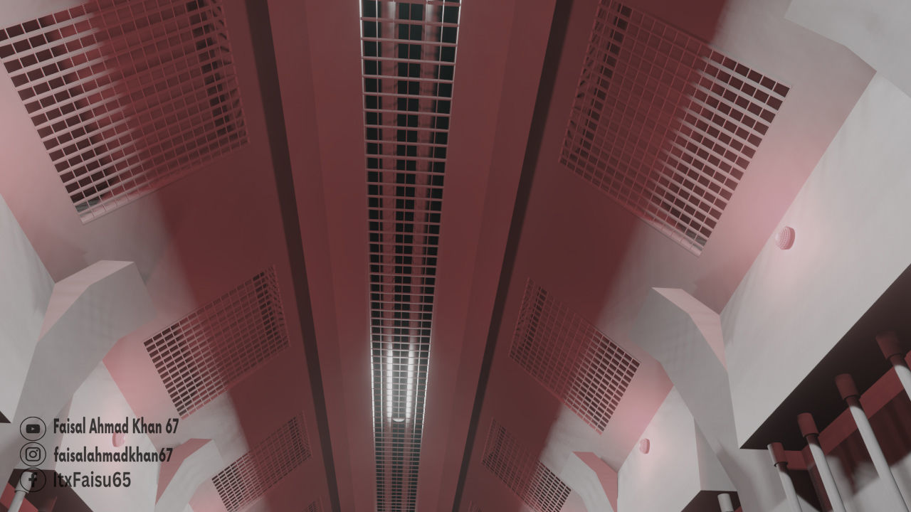 Sci-Fi Hallway 3D Model blender 3D model_8