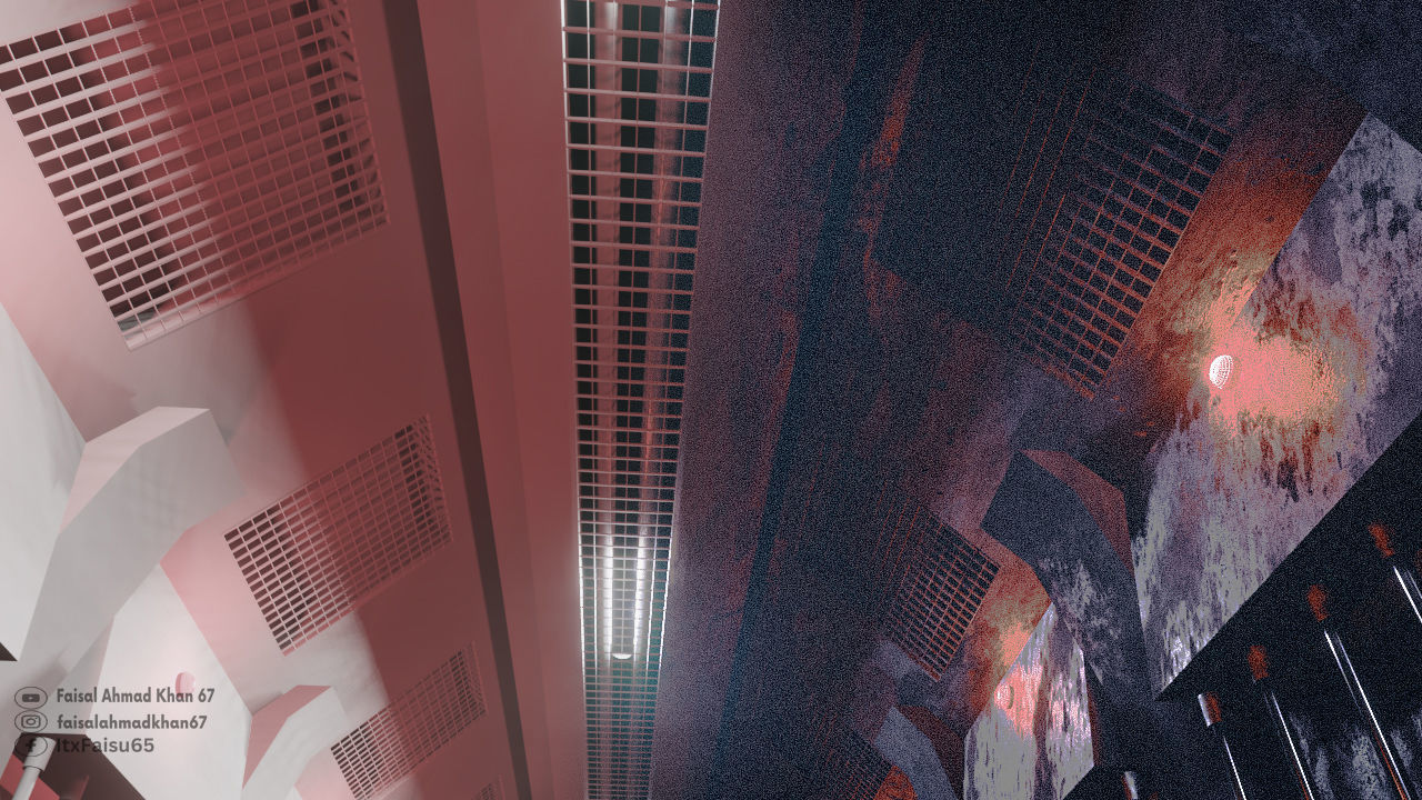 Sci-Fi Hallway 3D Model blender 3D model_7