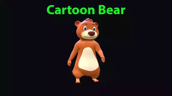 Toon Bear Animated Character