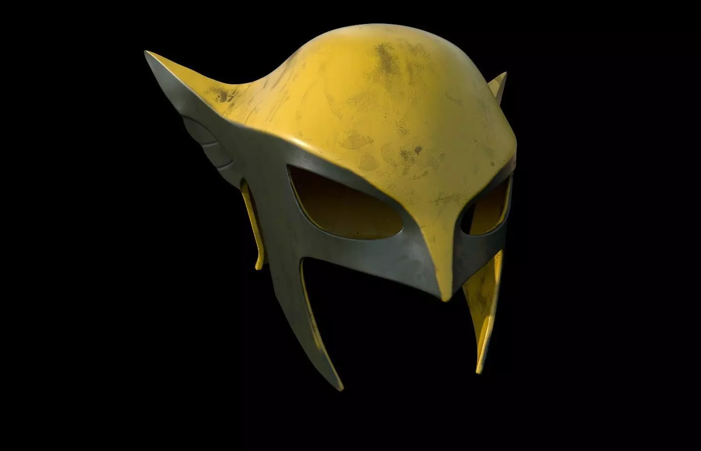 HawkGirl Helmet 4 versions included 3d digital download 3D print model_0
