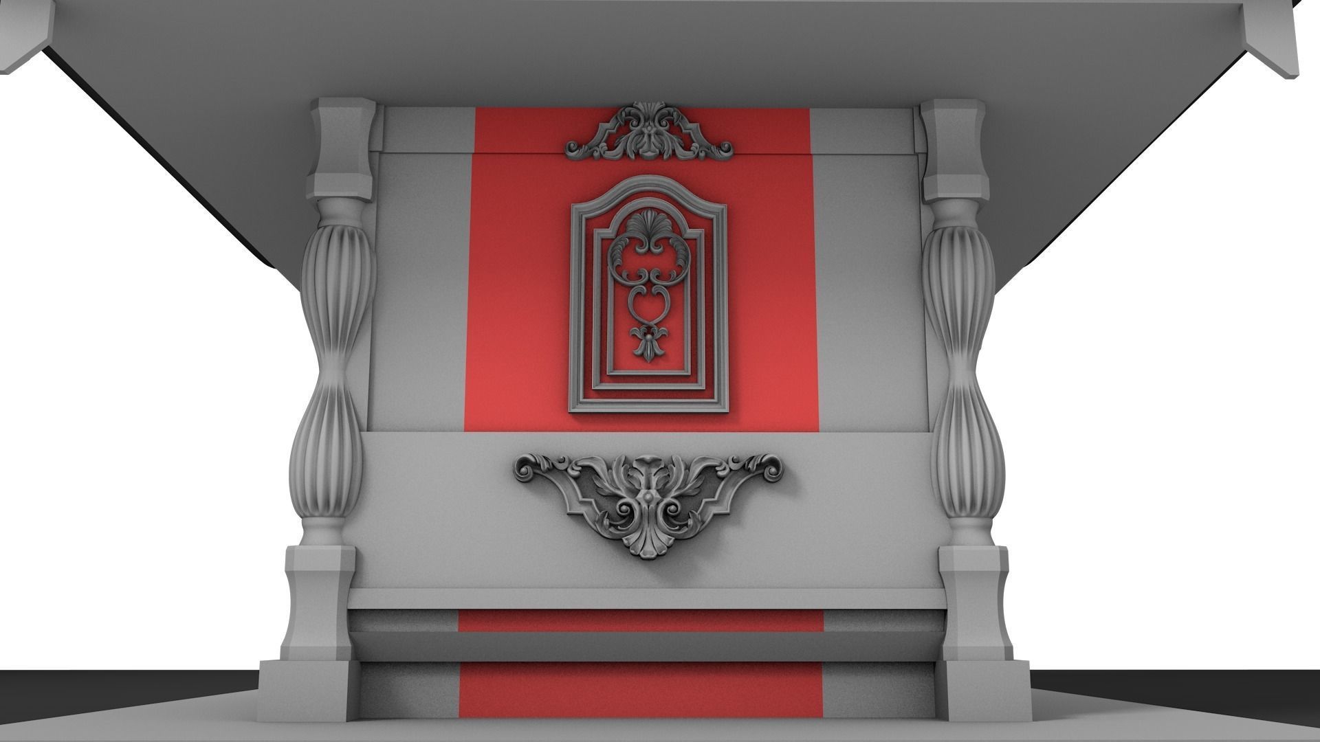 Pura Bedugul Bali Low-poly 3D model_2