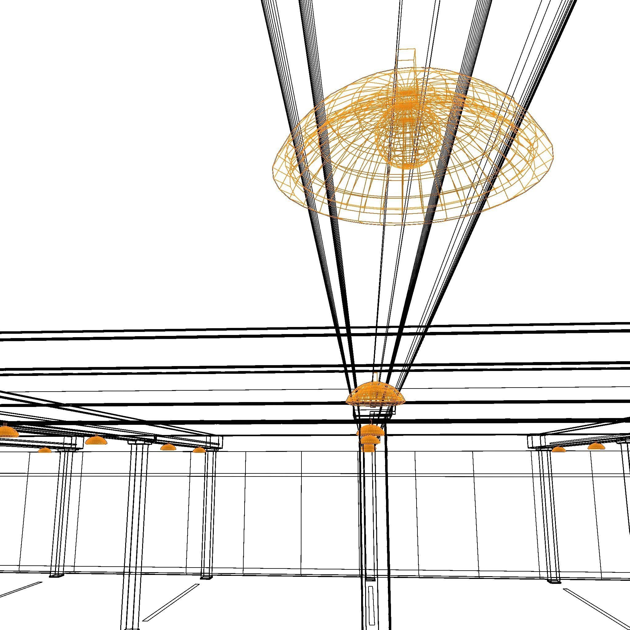 3D Underground Parking interior 3D model_8