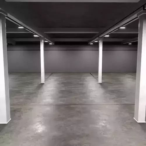 3D Underground Parking interior 3D model