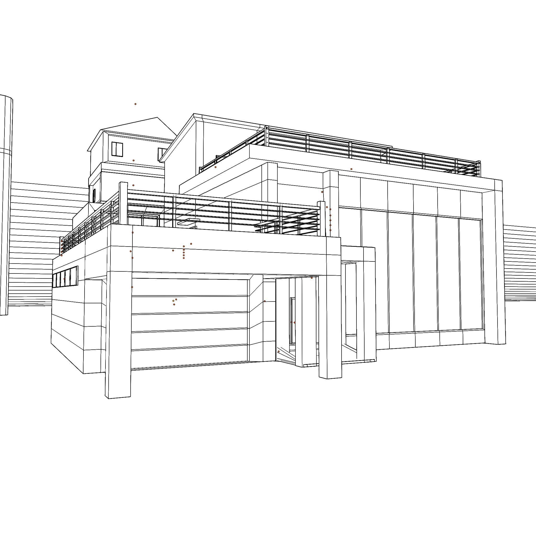 3D LOWPOLY CITY 16 BUILDING 3D model_2