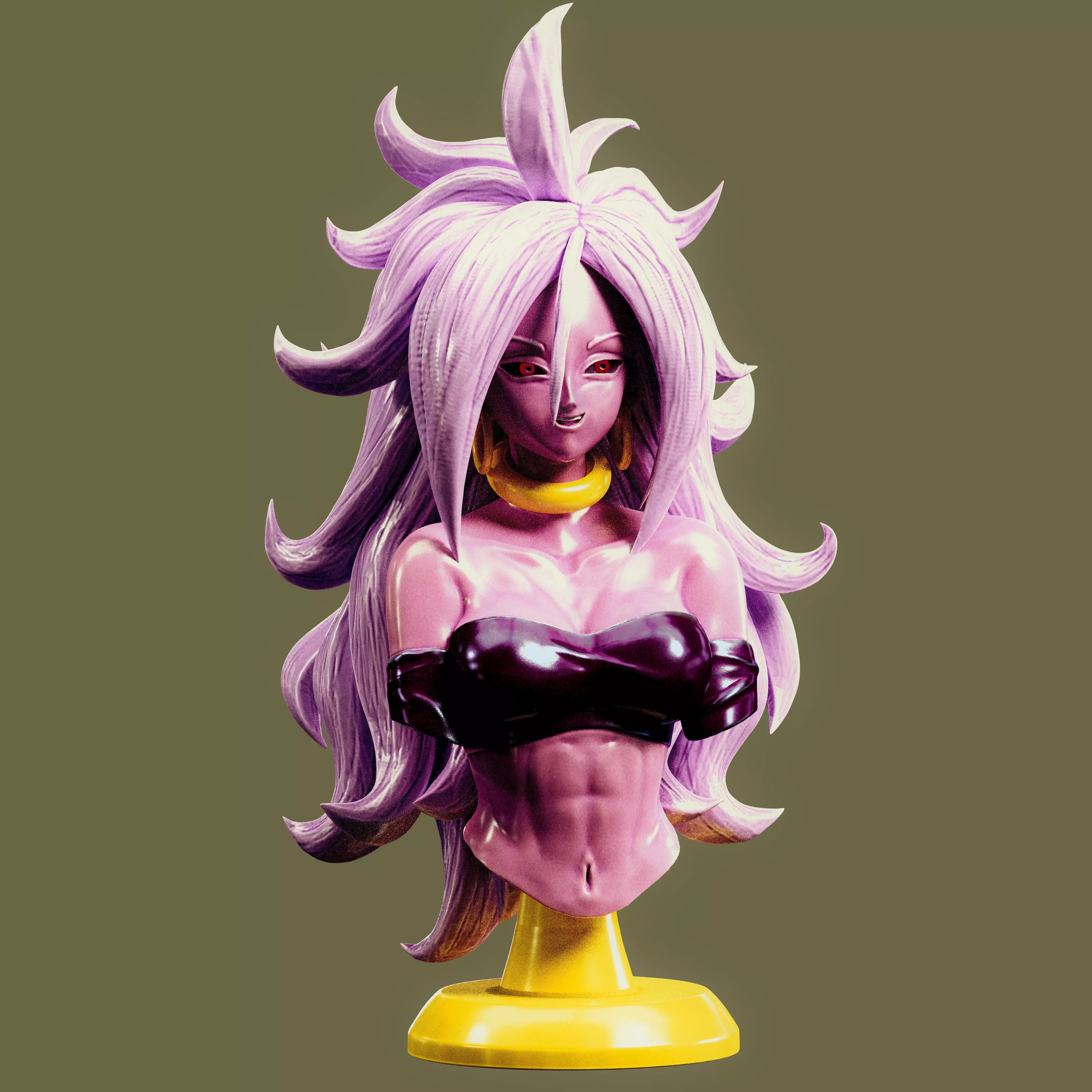 dragon ball androide 21 BUST 3D print model