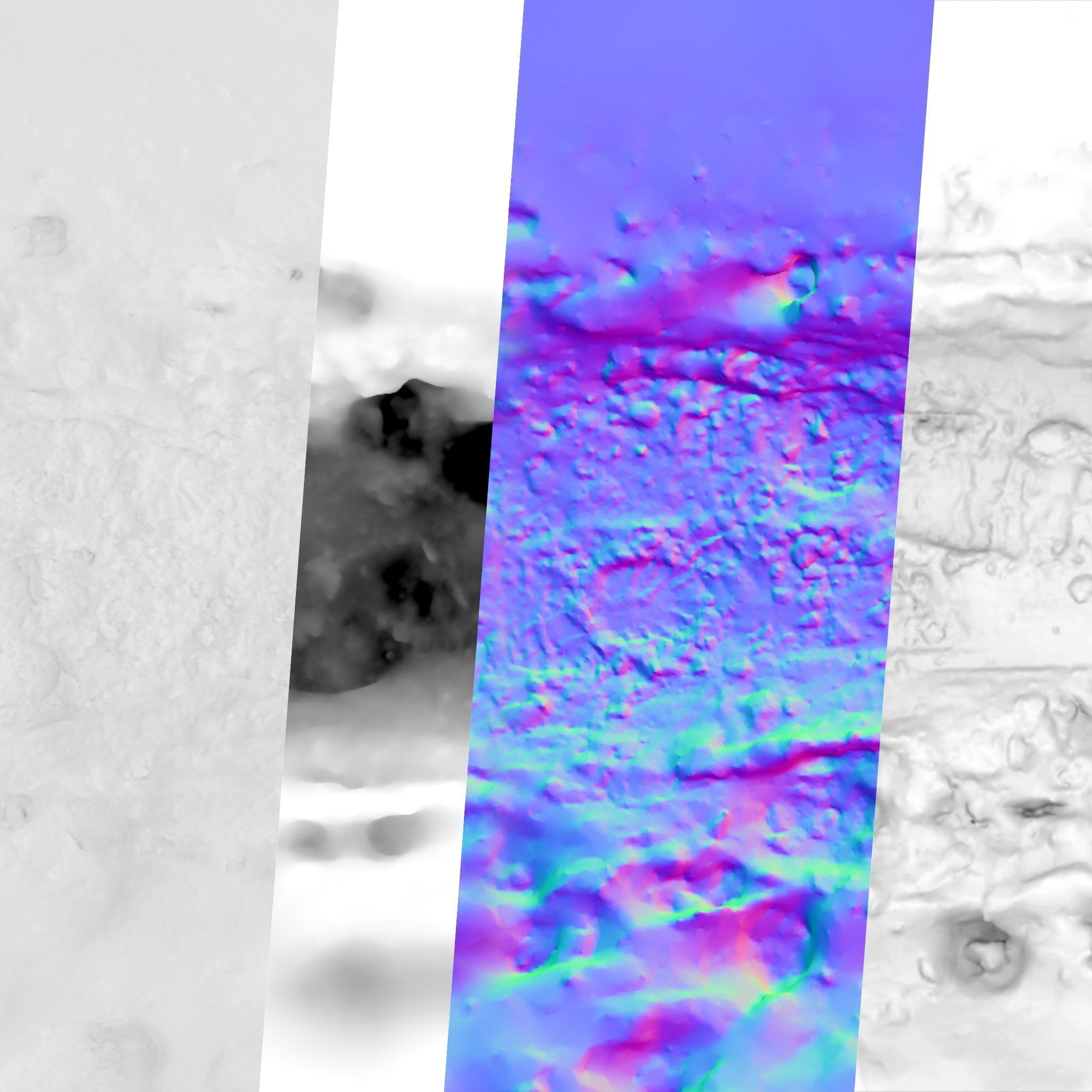 Winter hiking trail material 05 - 8 meters 3D model_8