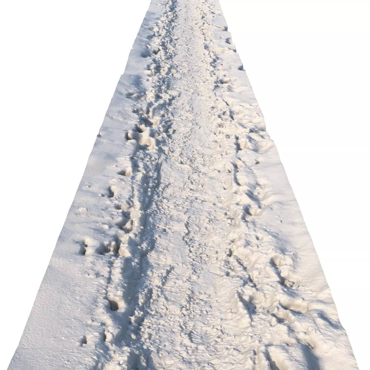 Winter hiking trail material 05 - 8 meters 3D model_0