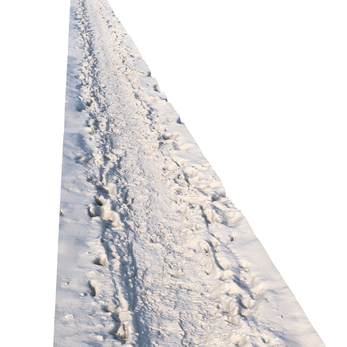 Winter hiking trail material 05 - 8 meters 3D model_3