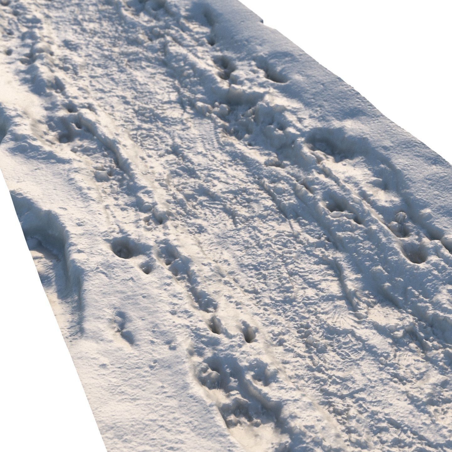 Winter hiking trail material 05 - 8 meters 3D model_4