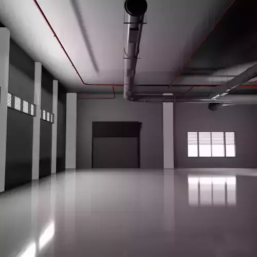 GARAGE 2 car studio interior Warehouse Low-poly 3D model