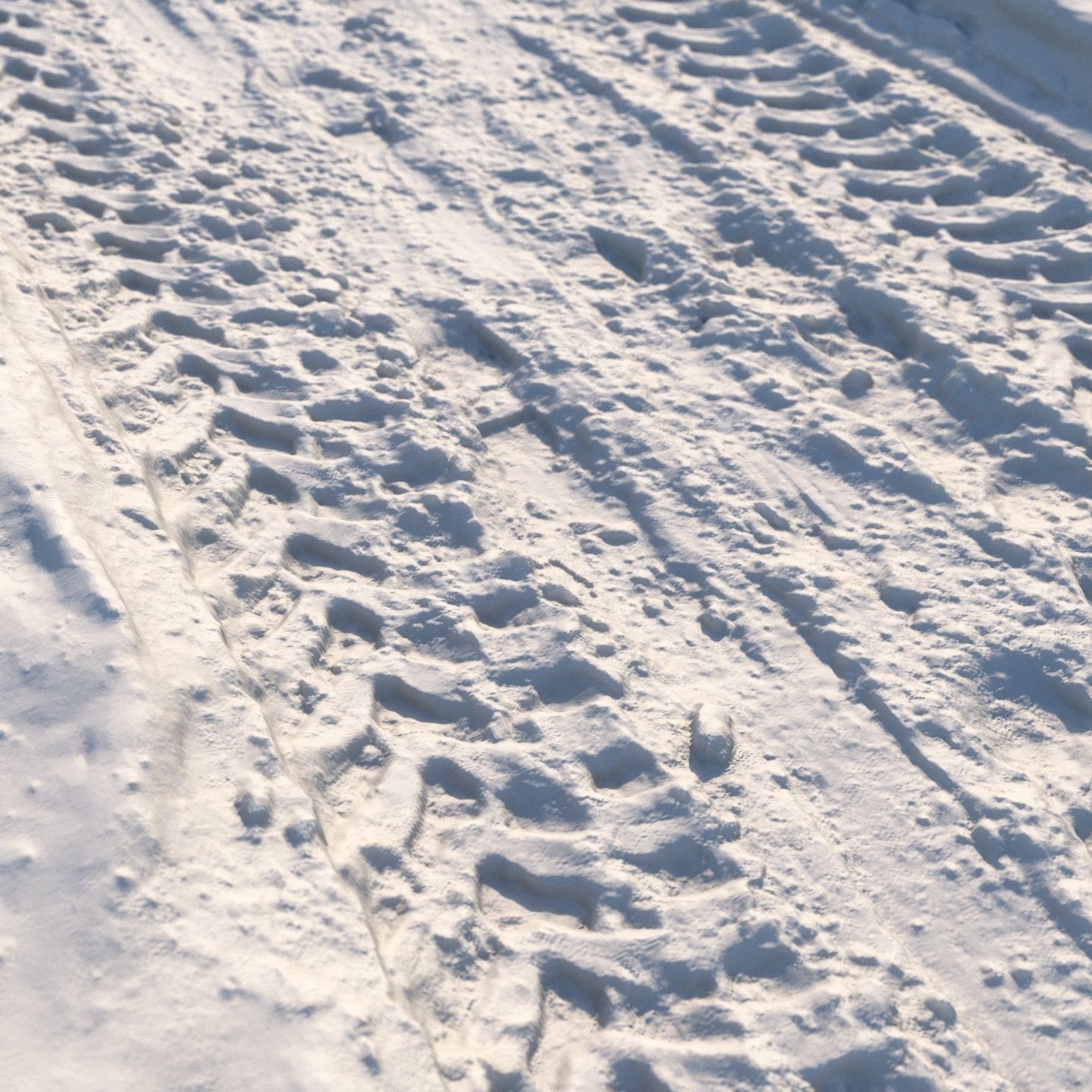 Winter ATV road 05 - 12 meters 3D model_4