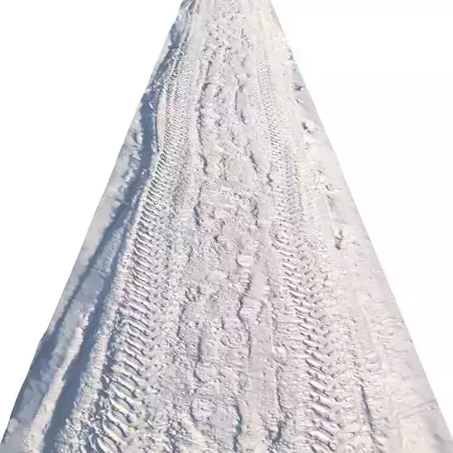 Winter ATV road 05 - 12 meters 3D model