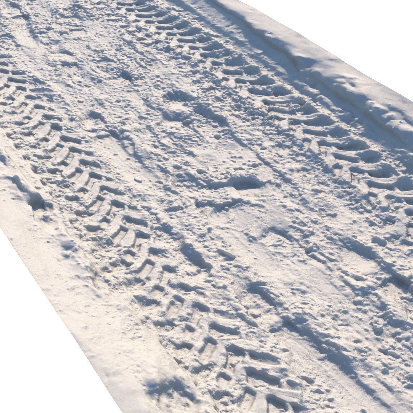 Winter ATV road 05 - 12 meters 3D model_2