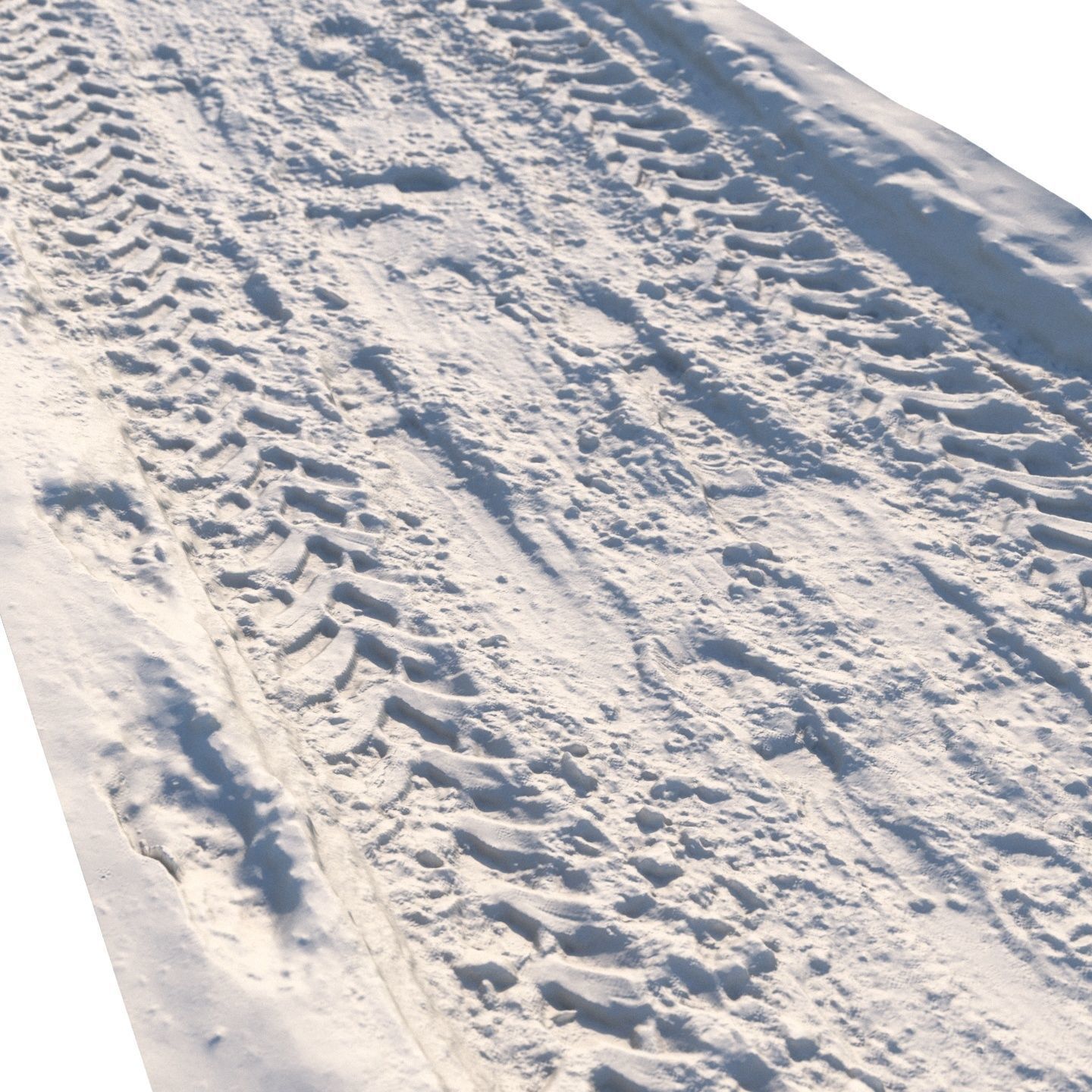 Winter ATV road 05 - 12 meters 3D model_5
